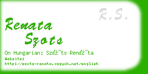 renata szots business card